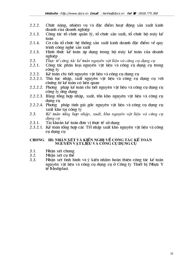 image for page Kế toán nguyên liệu vật liệu và công cụ dụng cụ tại Xí nghiệp kinh doanh vật liệu xây dựng số