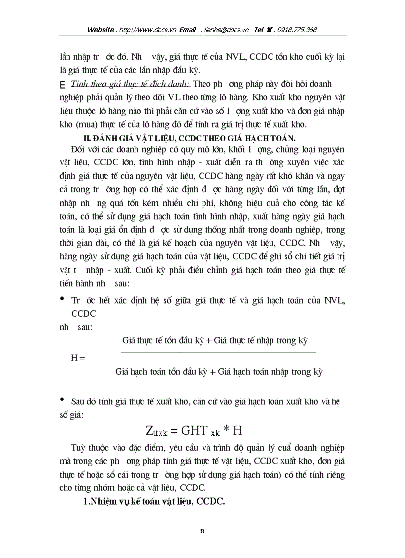 image for page Tổ chức công tác kế toán NVL CCDC ở công ty công trình giao thông 1 HN