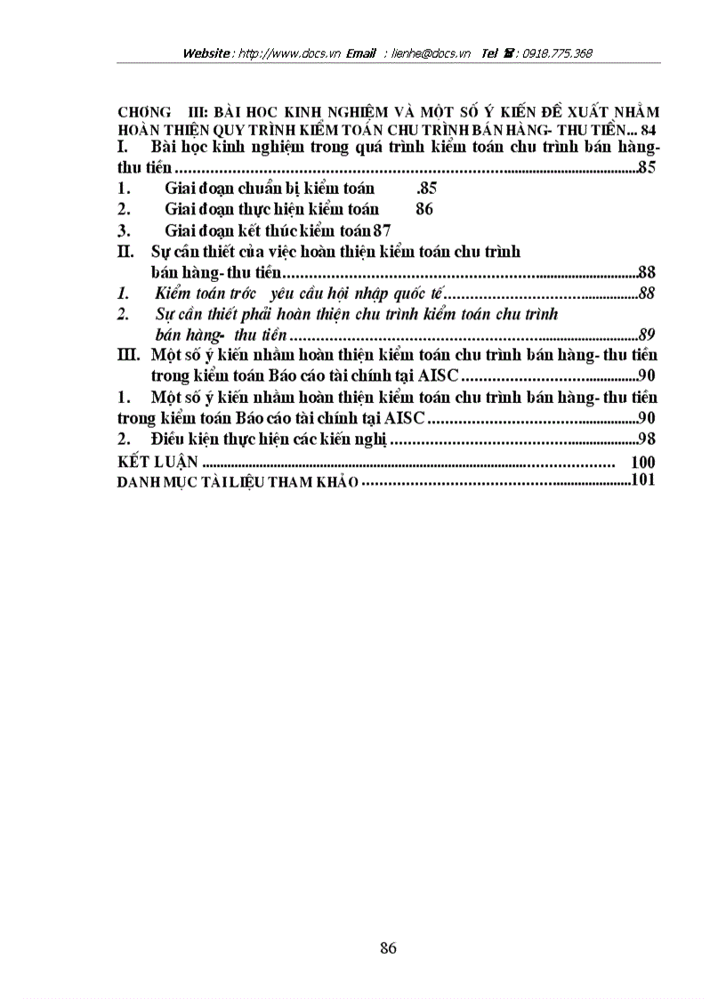 image for page Kiểm toán chu trình bán hàng thu tiền trong kiểm toán BCTC do Công ty Kiểm toán và Dịch vụ Tin học AISC thực hiện