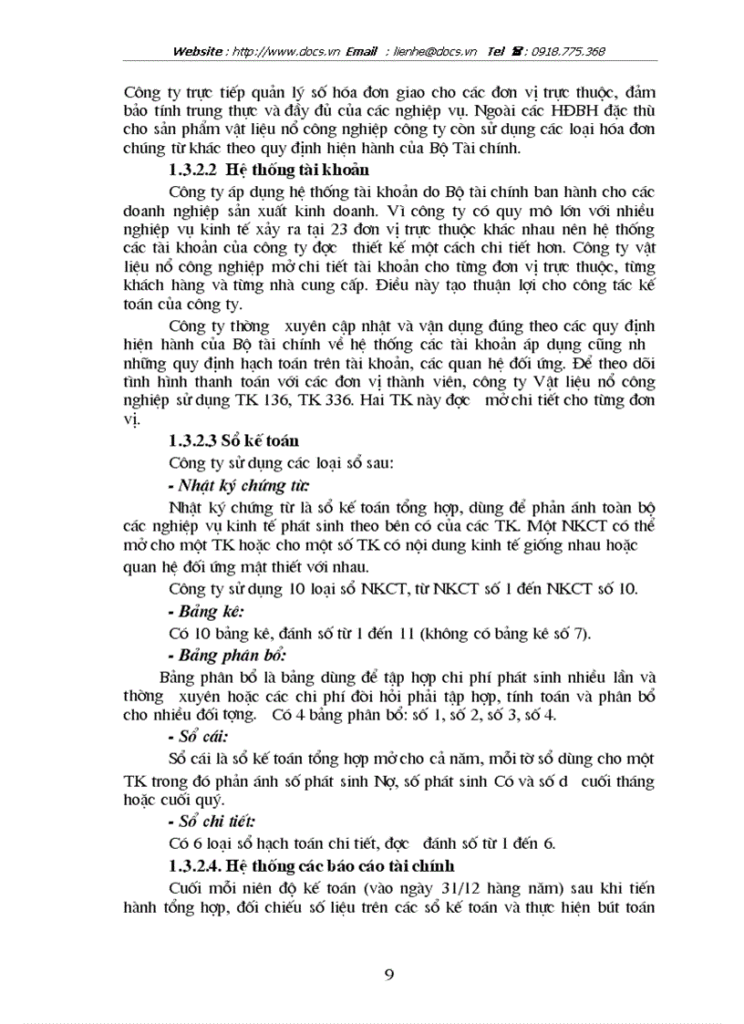 image for page Hoàn thiện công tác kế toán tiêu thụ và xác định kết quả tiêu thụ thành phẩm ở Công ty TNHH Vật liệu nổ công nghiệp