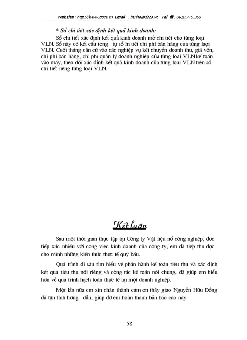 image for page Hoàn thiện công tác kế toán tiêu thụ và xác định kết quả tiêu thụ thành phẩm ở Công ty TNHH Vật liệu nổ công nghiệp