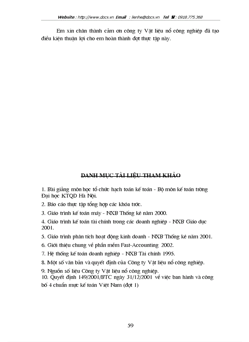 image for page Hoàn thiện công tác kế toán tiêu thụ và xác định kết quả tiêu thụ thành phẩm ở Công ty TNHH Vật liệu nổ công nghiệp