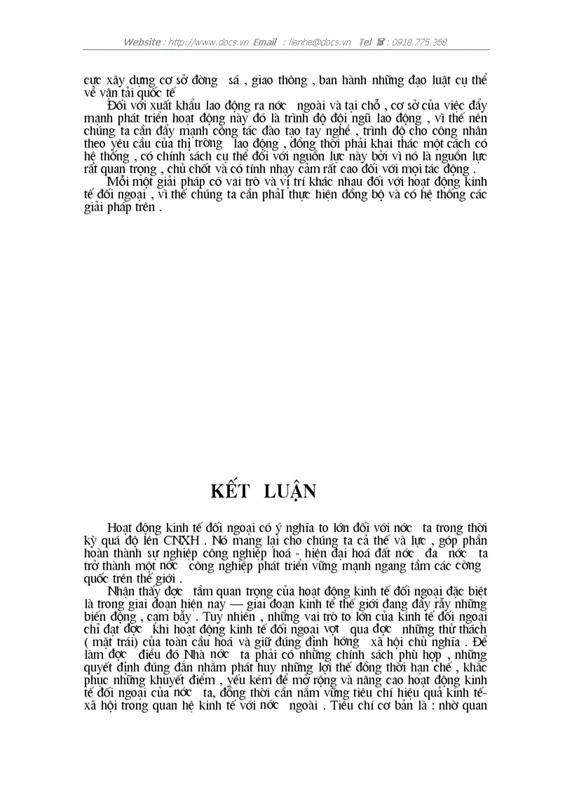 image for page Vấn đề phát triển kinh tế đối ngoại trong thời kỳ quá độ lên CNXH ở VN