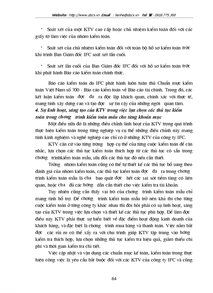 image for page Công việc kiểm toán chu trình mua hàng và thanh toán trong kiểm toán báo cáo tài chính tại công ty TNHH kiểm toán và tư vấn tài chính quốc tế IFC