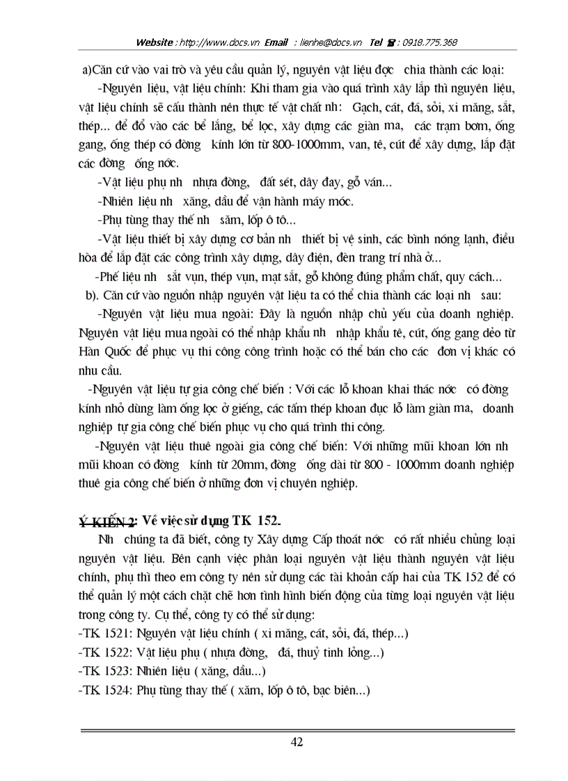 image for page Hoàn thiện công tác kế toán nguyên vật liệu tại Công ty xây dựng cấp thoát nước