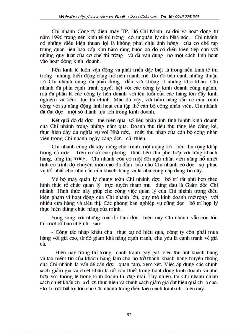 image for page Hoàn thiện kế toán lưu chuyển hàng hoá và xác định kết quả tiêu thụ tại chi nhánh công ty Điện máy thành phố Hồ Chí Minh