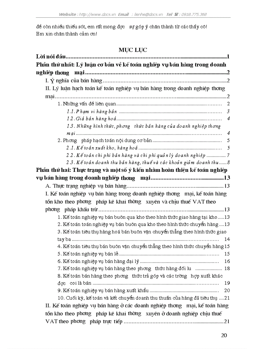 image for page Hoàn thiện công tác kế toán nghiệp vụ bán hàng trong doanh nghiệp thương mại