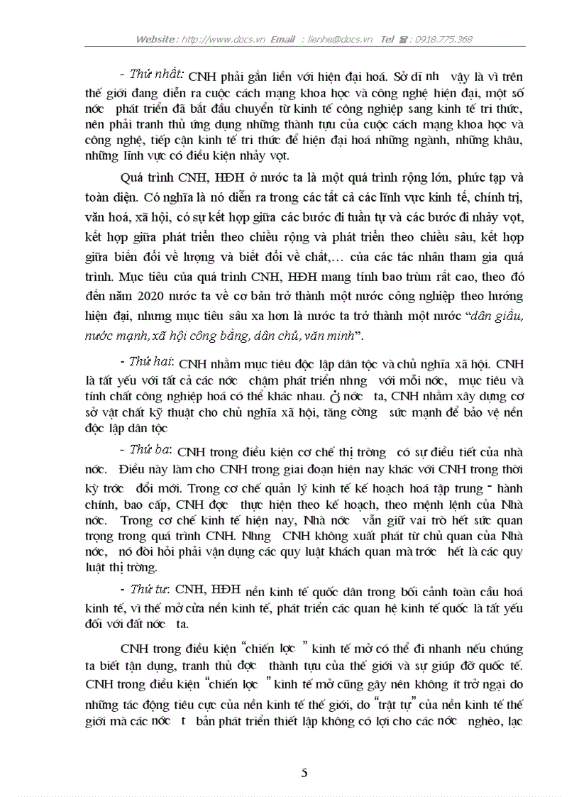 image for page Sự nghiệp CNH HĐH đất nước