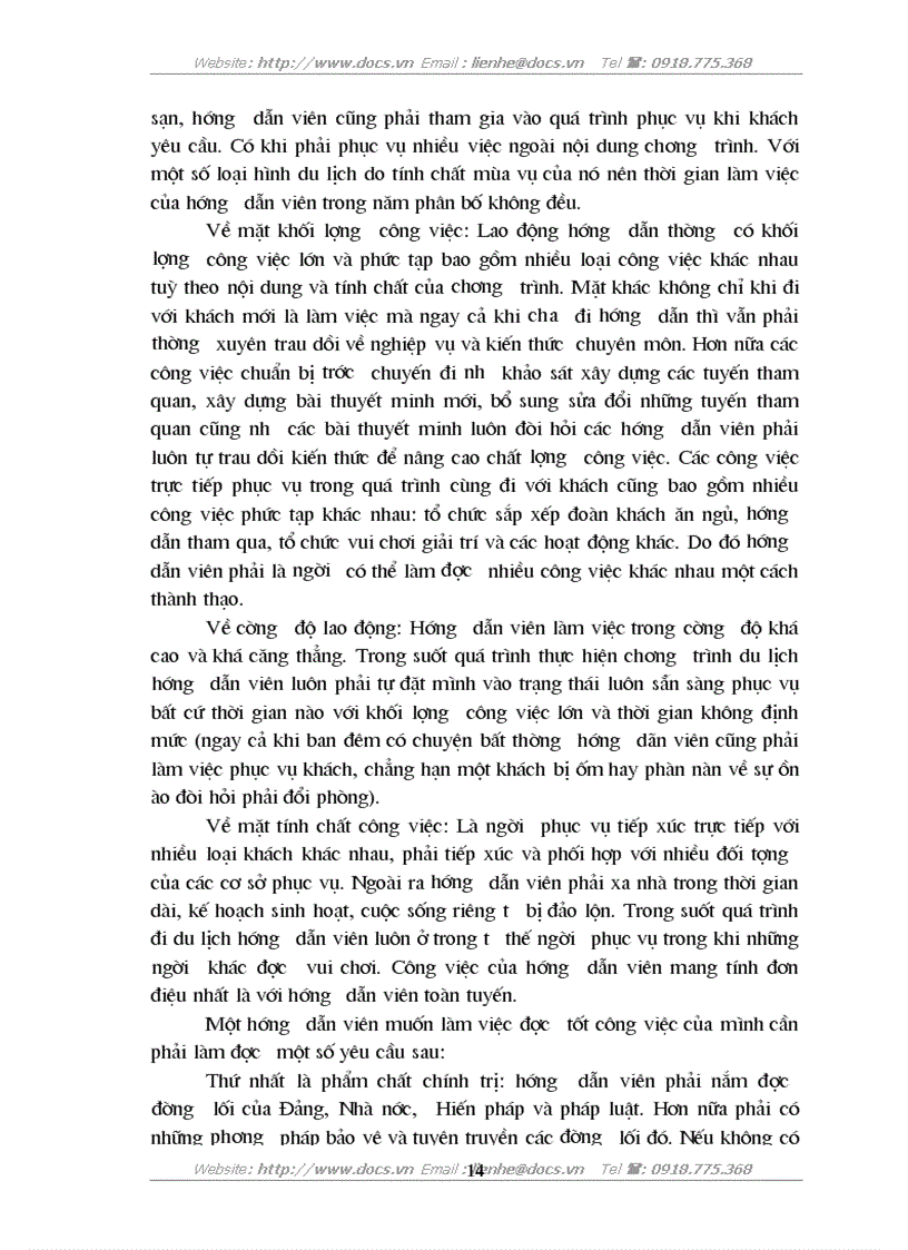 image for page Nghiệp vụ hướng dẫn du lịch tại Trung tâm thương mại lữ hành quốc tế ánh Dương trực thuộc C ty thương mại dịch vụ Thắng Lợi