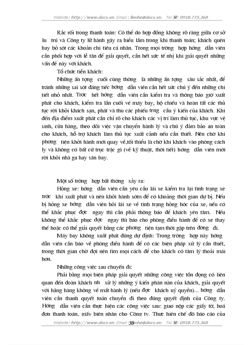 image for page Nghiệp vụ hướng dẫn du lịch tại Trung tâm thương mại lữ hành quốc tế ánh Dương trực thuộc C ty thương mại dịch vụ Thắng Lợi
