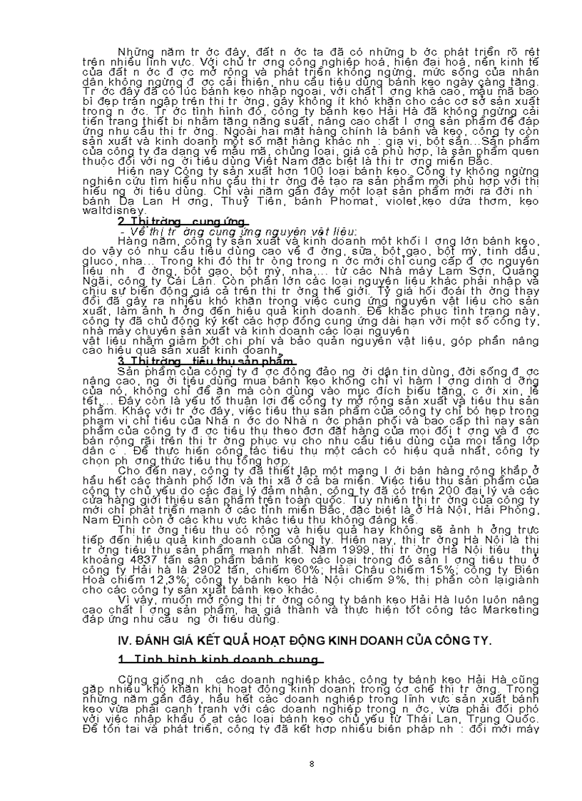 image for page Tổng quan về quá trình hình thành và phát triển cũng như các hoạt động sản xuất kinh doanh của Công ty bánh kẹo Hải Hà