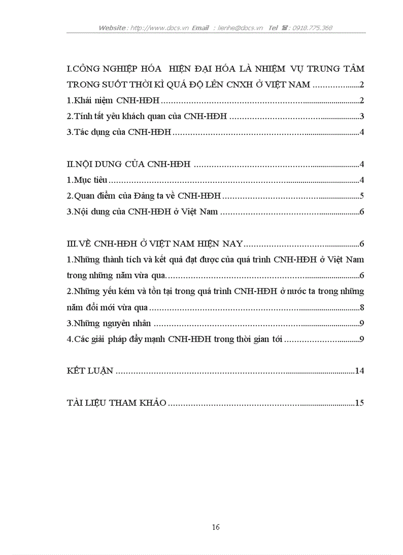 image for page CNH HĐH ở VN trong thời kỳ hội nhập kinh tế