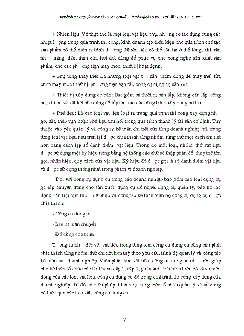 image for page Tổ chức công tác kế toán NVL CCDC ở C ty Xây dựng công trình giao thông Việt Lào