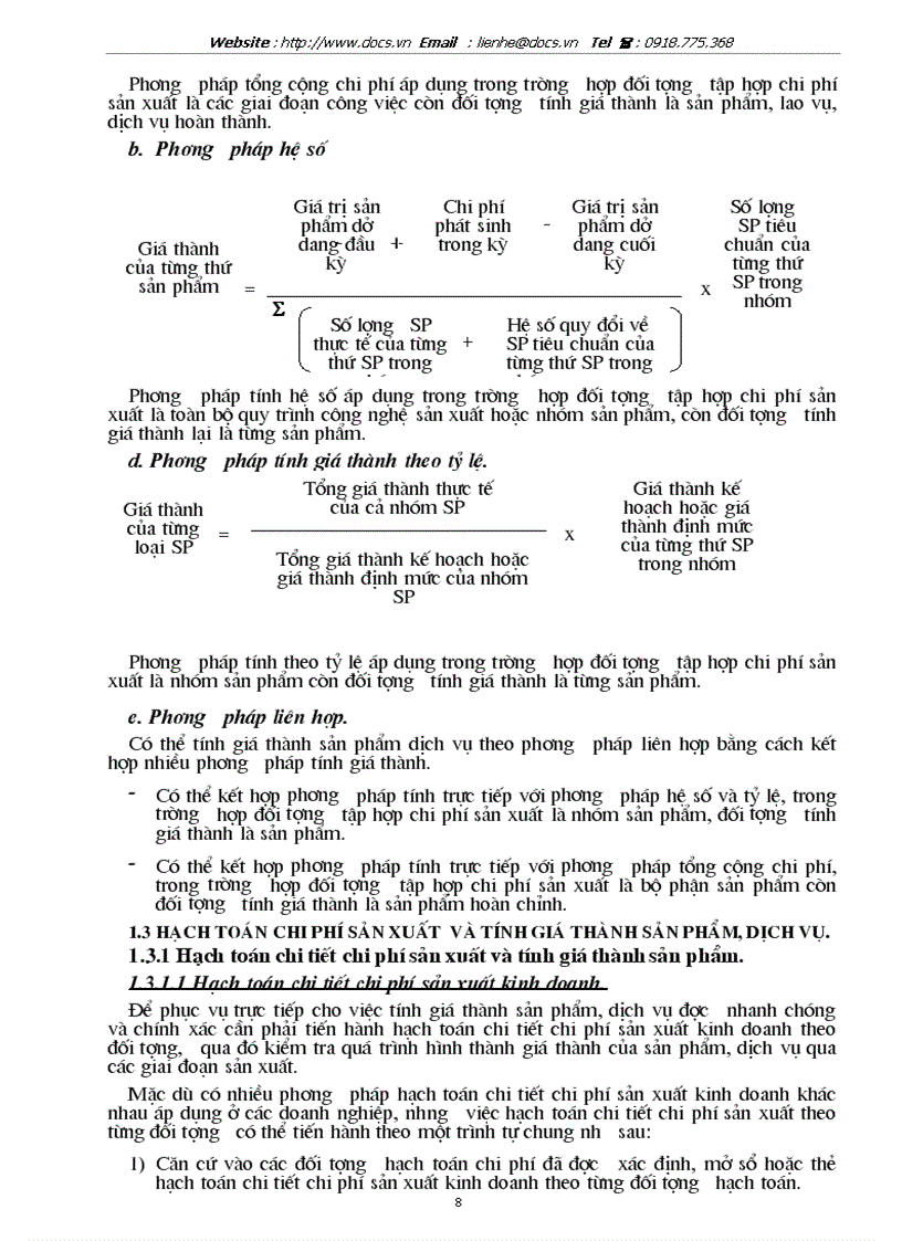 image for page Kế toán chi phí sản xuất và tính giá thành sản phẩm tại Công ty Tân Việt