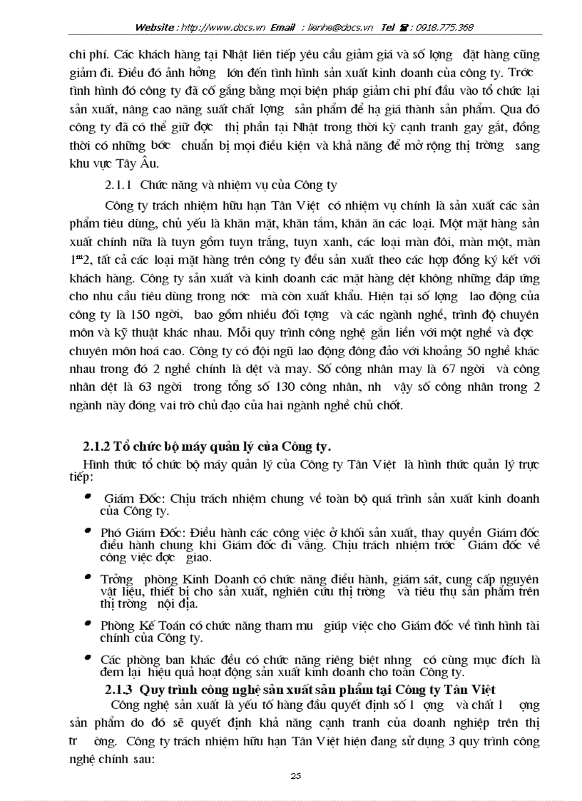 image for page Kế toán chi phí sản xuất và tính giá thành sản phẩm tại Công ty Tân Việt
