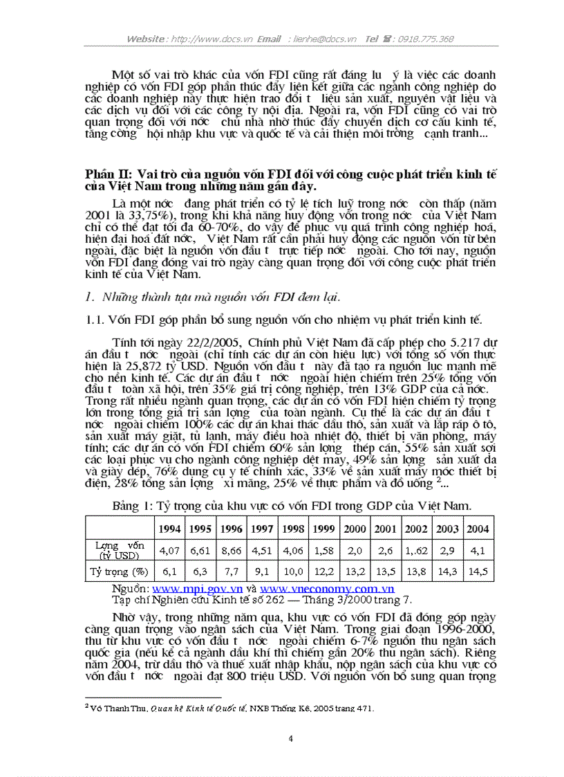 image for page Vai trò của đầu tư trực tiếp nước ngoài trong việc thúc đẩy tăng trưởng kinh tế ở Việt Nam