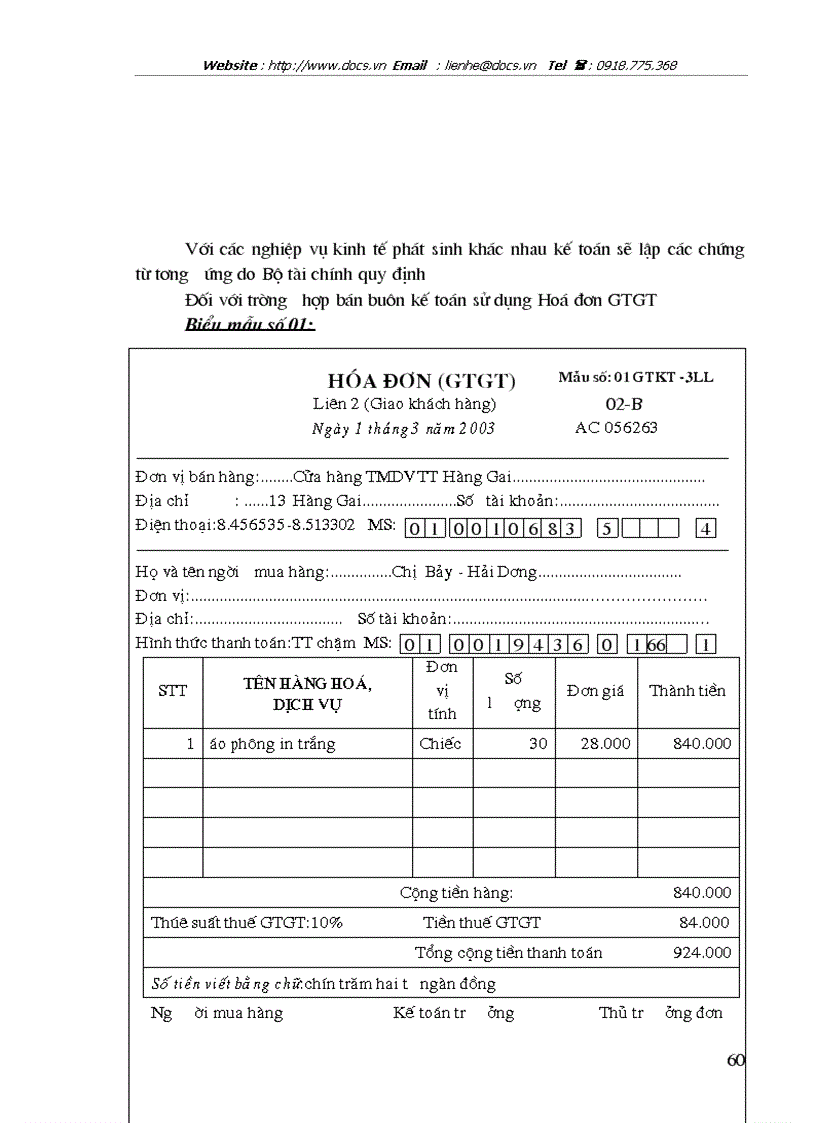 image for page Hoàn thiện kế toán nghiệp vụ bán hàng tại công ty Thương mại Dịch vụ Thời trang Hà nội