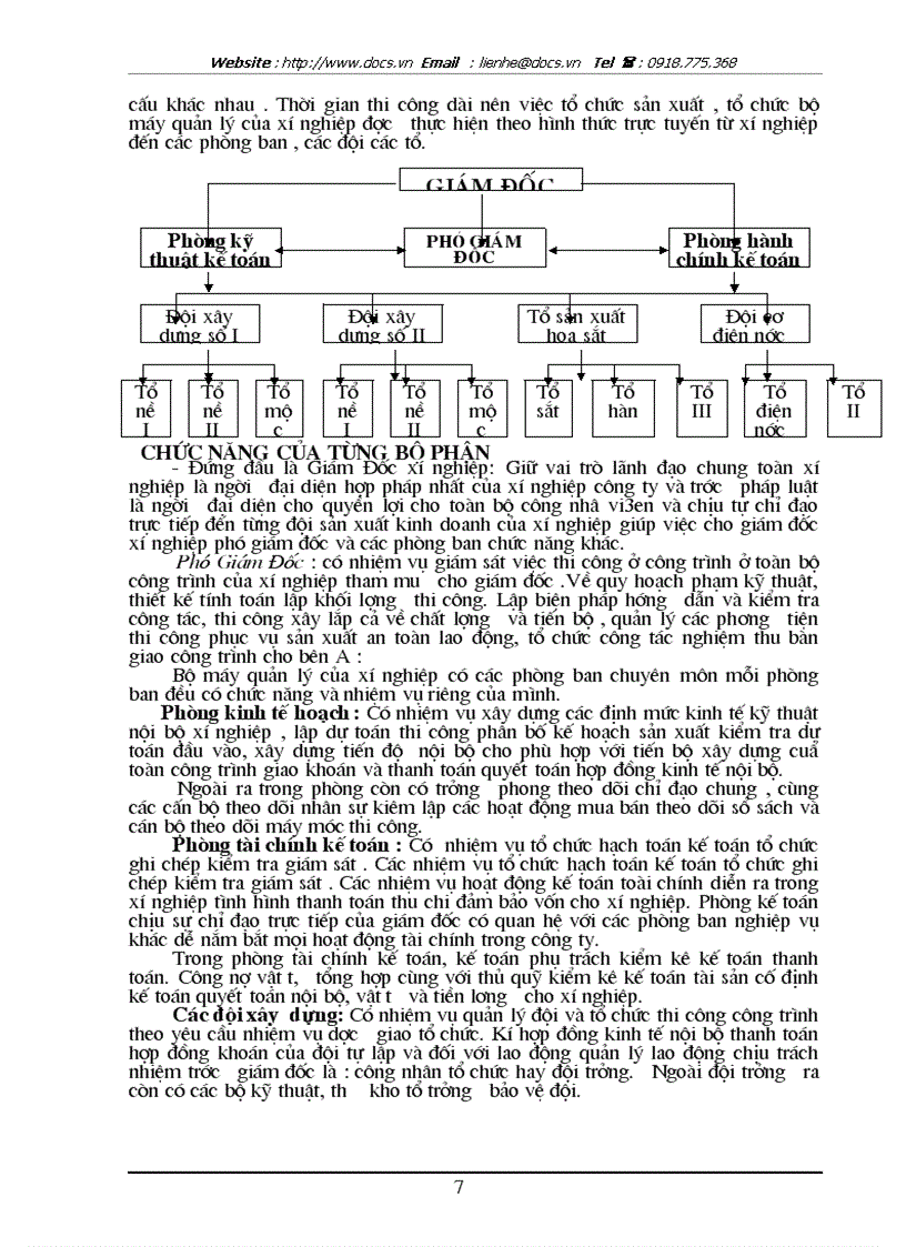 image for page Tổ chức tài chình kế toán NVL CCDC tại xí nghiệp xây dựng số I thuộc công ty CPXD và PTTM Hưng Phát