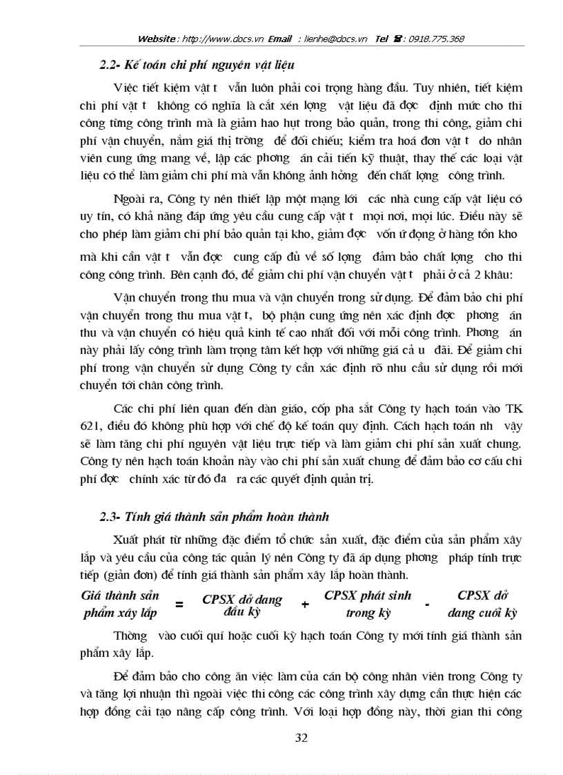image for page Tổ chức công tác kế toán tập hợp chi phí sản xuất và tính giá thành sản phẩm tại Công ty Cổ phần Xây dựng số 5