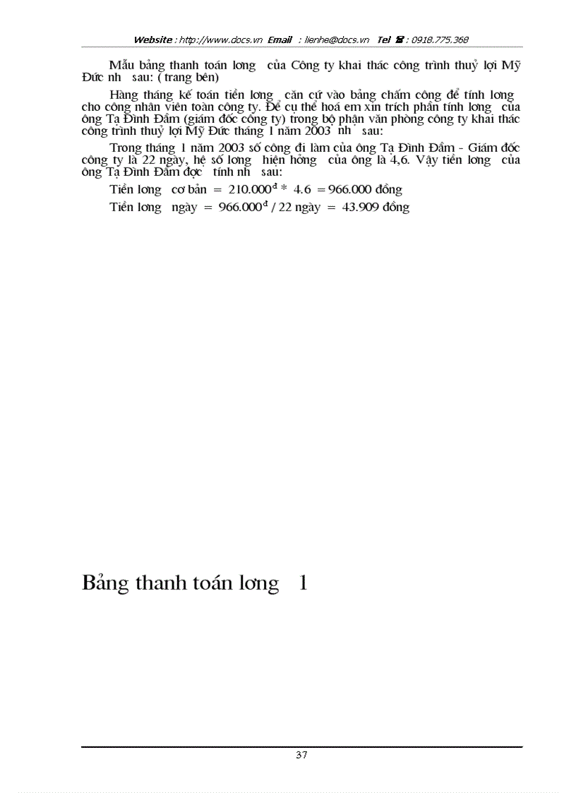 image for page Hoàn thiện kế toán tiền lương và các khoản trích theo lương tại Công ty khai thác công trình thuỷ lợi Mỹ Đức Hà Tây