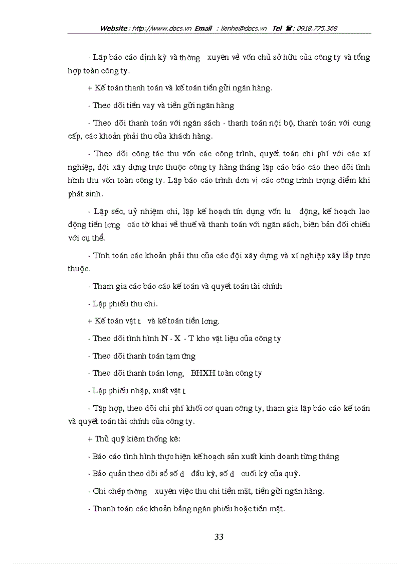 image for page Tổ chức công tác kế toán nguyên vật liệu công cụ dụng cụ ở công ty xây dựng số 34