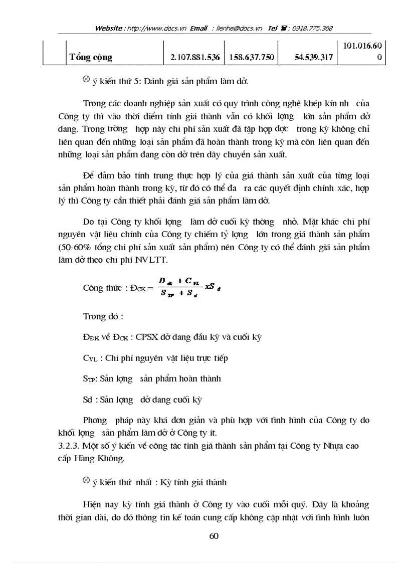 image for page Tổ chức công tác kế toán tập hợp chi phí sản xuất và tính giá thành sản phẩm tại Công ty Nhựa cao cấp Hàng Không