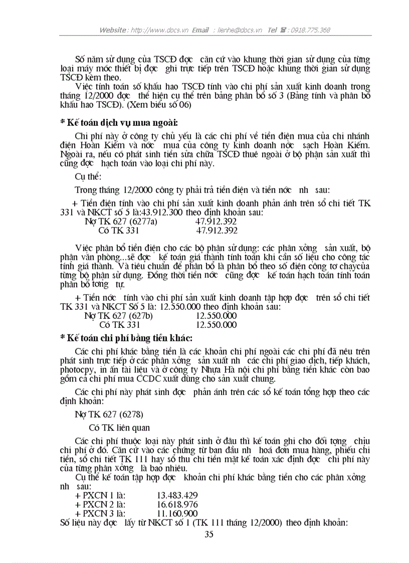 image for page Tổ chức kế toán tập hợp chi phí sản xuất và giá thành sản phẩm ở Công ty Nhựa Hà Nội