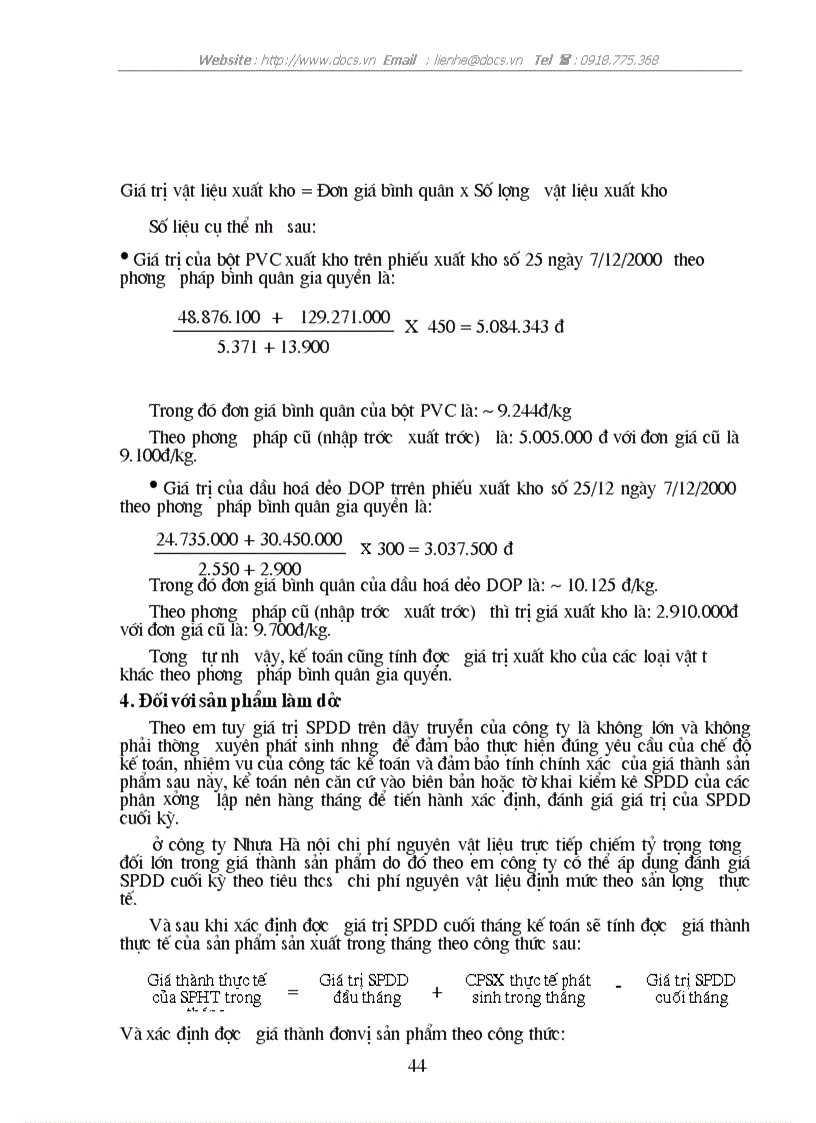 image for page Tổ chức kế toán tập hợp chi phí sản xuất và giá thành sản phẩm ở Công ty Nhựa Hà Nội