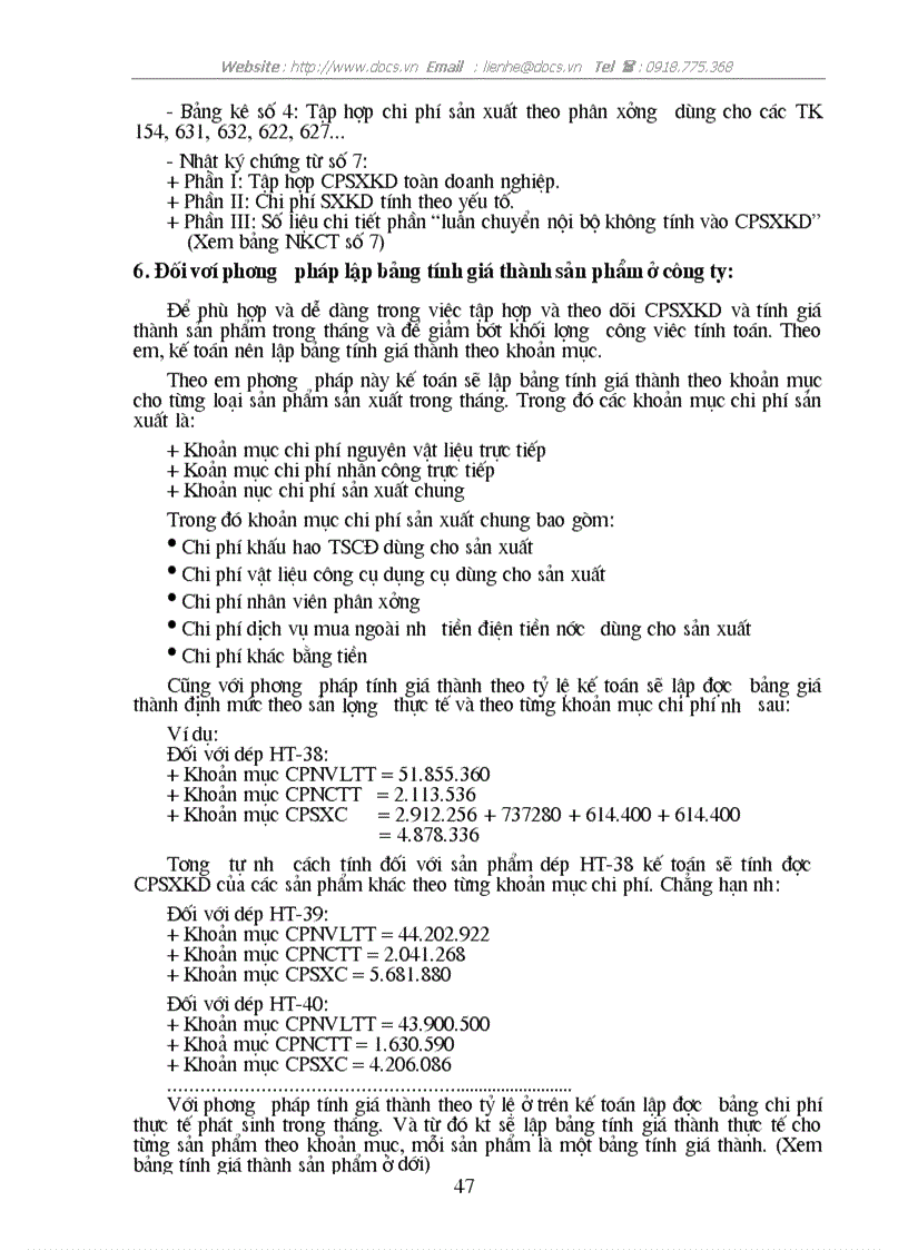 image for page Tổ chức kế toán tập hợp chi phí sản xuất và giá thành sản phẩm ở Công ty Nhựa Hà Nội