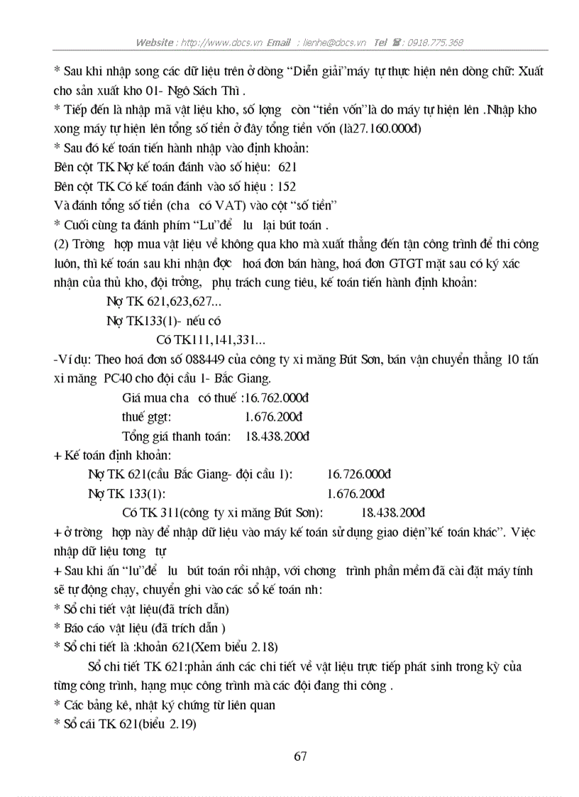 image for page Tổ chức công tác kế Tổ chức công tác kế toán vật liệu và phân tích tình hình quản lý sử dụng vật liệu tại công ty cổ phần xây dựng CTGT 118