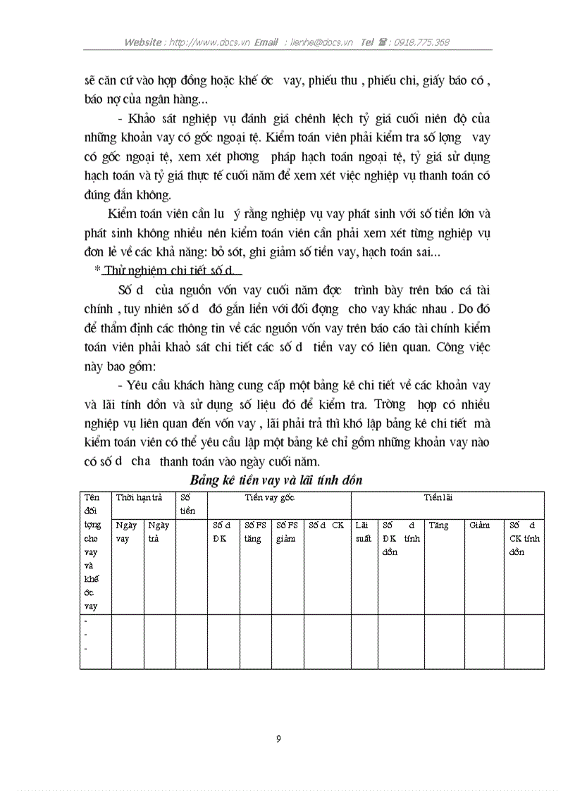 image for page Kiểm toán chu trình huy động vốn hoàn trả