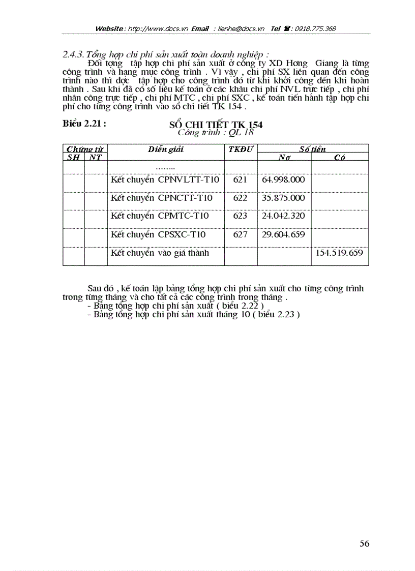 image for page Kế toán chi phí sản xuất và tính giá thành sản phẩm tại công ty Hương Giang