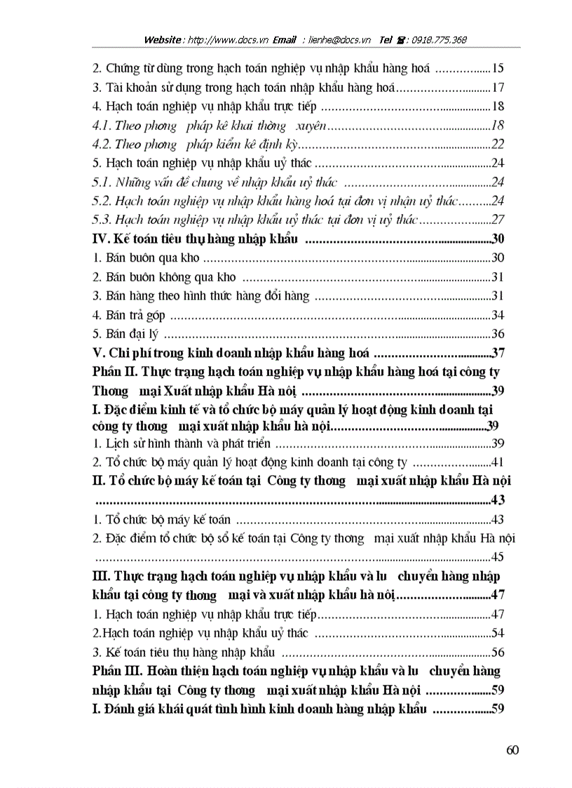 image for page Hạch toán nghiệp vụ nhập khẩu và lưu chuyển hàng nhập khẩu tại Công ty Thương Mại Xuất Nhập Khẩu Hà Nội