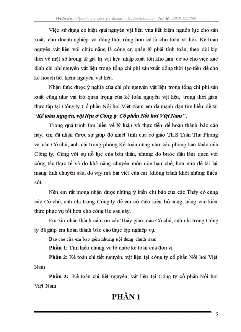 image for page Kế toán nguyên vật liệu ở Công ty Cổ phần Nồi hơi Việt Nam