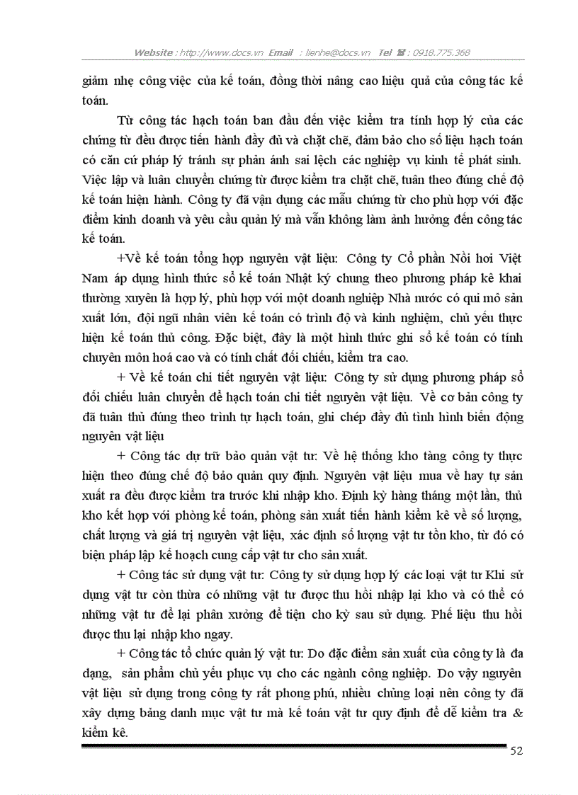 image for page Kế toán nguyên vật liệu ở Công ty Cổ phần Nồi hơi Việt Nam