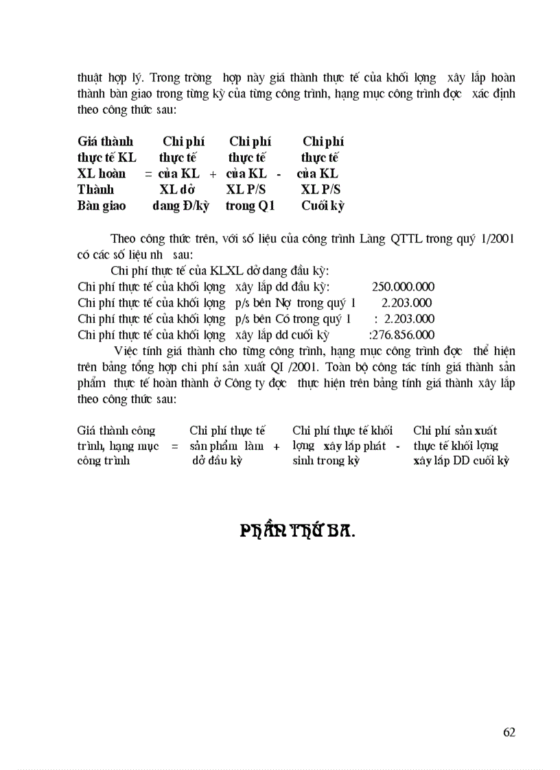 image for page Kế toán tập hợp chi phí và tính giá thành xây lắp ở Công ty xây dựng số 1