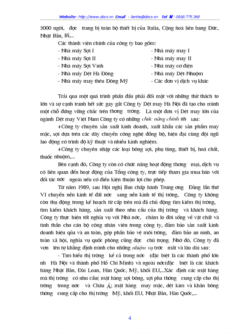 image for page Hoàn thiện tổ chức công tác Kế toán nguyên vật liệu tại công ty Dệt may Hà Nội