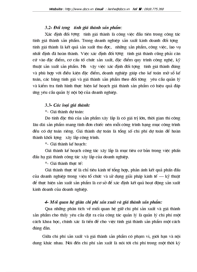 image for page Tổ chức hạch toán chi phí sản xuất và tính giá thành sản phẩm xây lắp tại Xí nghiệp 29 Công ty xây dựng 319 Bộ quốc phòng