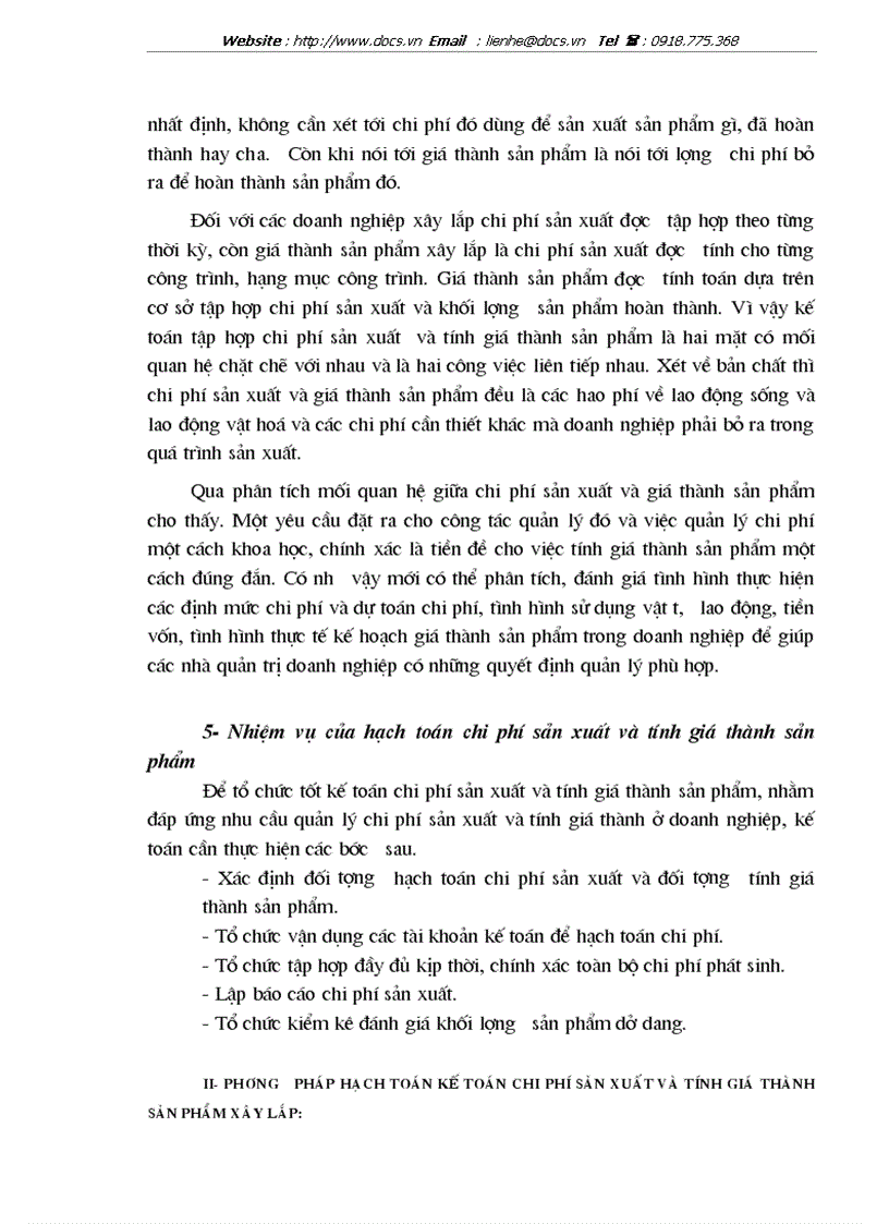 image for page Tổ chức hạch toán chi phí sản xuất và tính giá thành sản phẩm xây lắp tại Xí nghiệp 29 Công ty xây dựng 319 Bộ quốc phòng