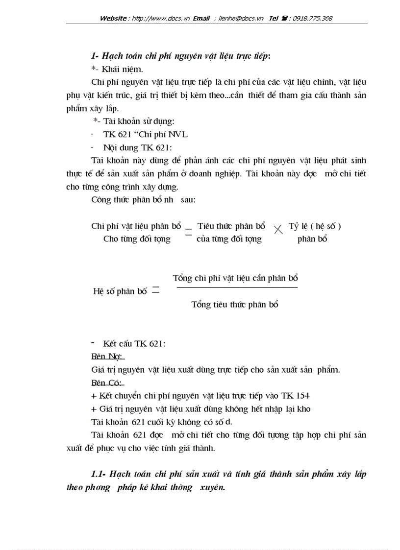 image for page Tổ chức hạch toán chi phí sản xuất và tính giá thành sản phẩm xây lắp tại Xí nghiệp 29 Công ty xây dựng 319 Bộ quốc phòng