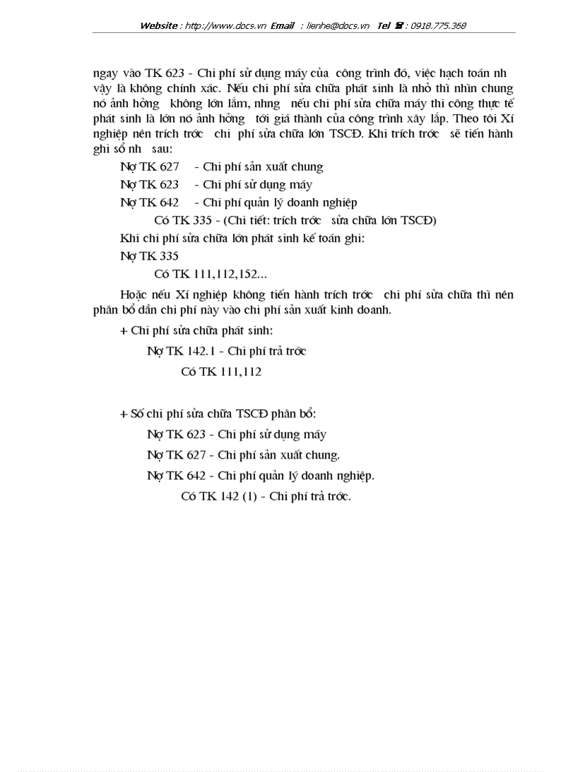 image for page Tổ chức hạch toán chi phí sản xuất và tính giá thành sản phẩm xây lắp tại Xí nghiệp 29 Công ty xây dựng 319 Bộ quốc phòng