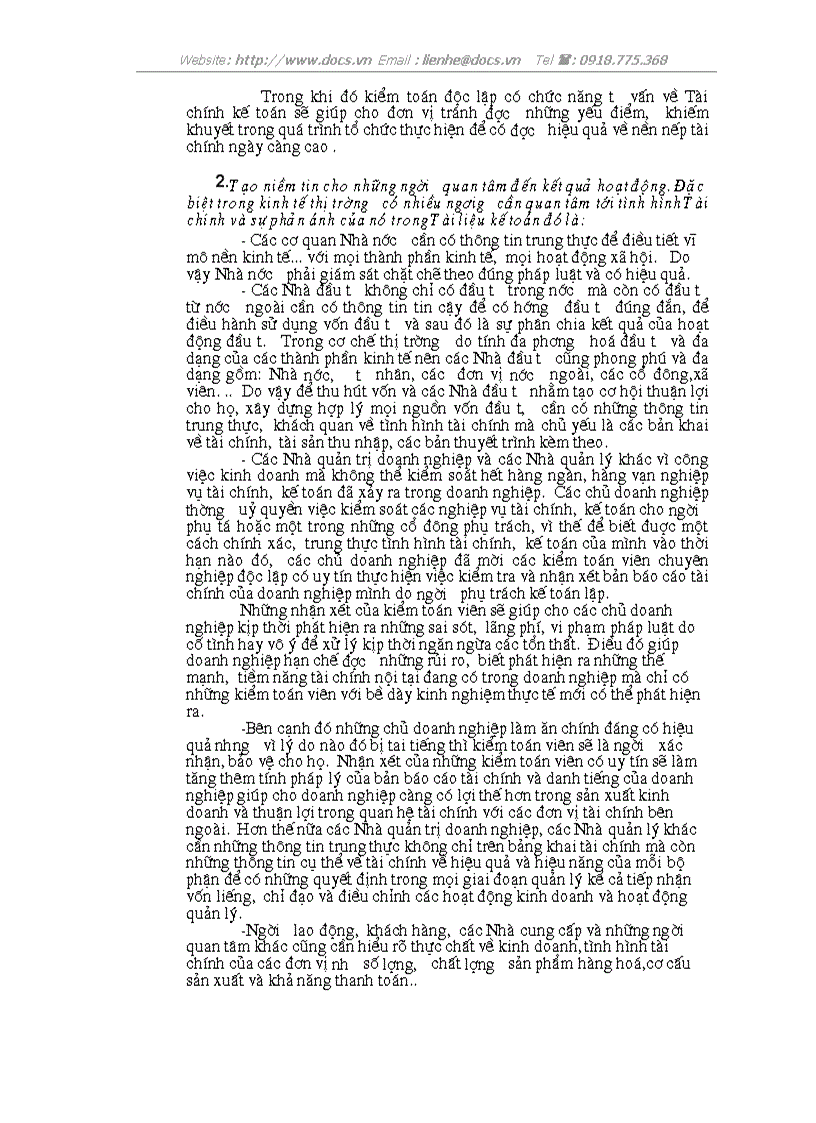 image for page Vai trò kiểm toán độc lập đối với các DN thuộc các thành phần kinh tế trong nền KTQD