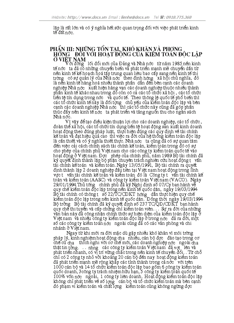 image for page Vai trò kiểm toán độc lập đối với các DN thuộc các thành phần kinh tế trong nền KTQD