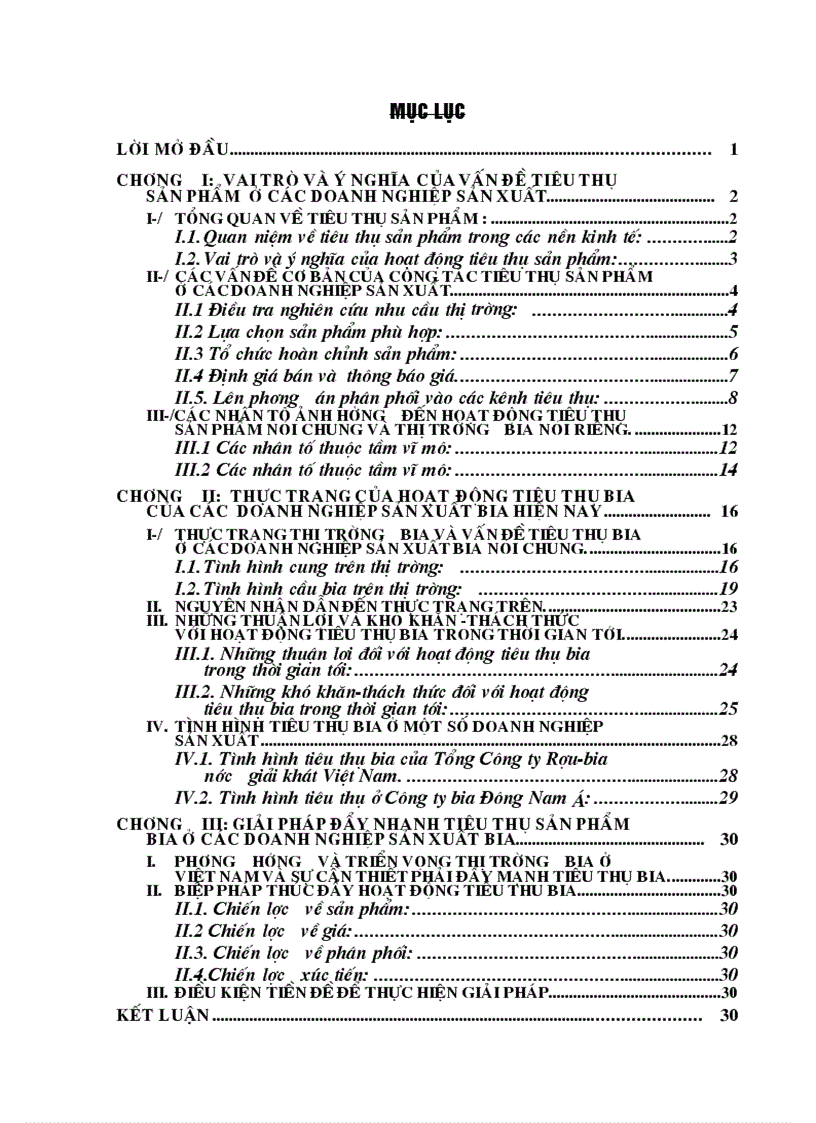 image for page Tiêu thụ sản phẩm ở các doanh nghiệp sản xuất bia hiện nay Thực trạng và giải pháp