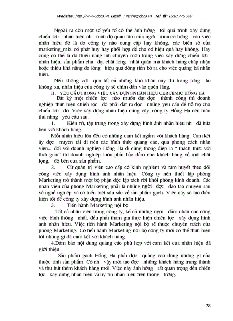 image for page 1số giải pháp nhằm hoàn thiện chiến lược xây dựng nhãn hiệu ceramic Hồng Hà