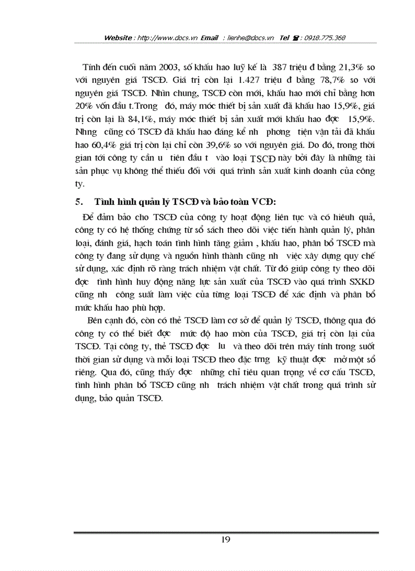 image for page Một số biện pháp quản lý vốn cố định nhằm nâng cao hiệu quả sử dụng vốn cố định tại Công ty in Công Đoàn