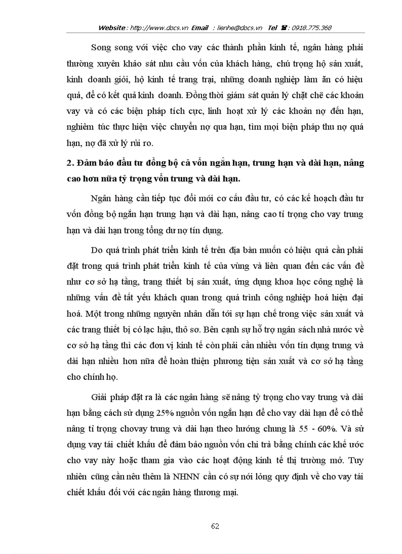 image for page Một số giải pháp nhằm nâng cao hiệu quả huy động vốn và cho vay vốn phục vụ phát triển nông nghiệp nông thôn tại chi nhỏnh NHNo PTNT