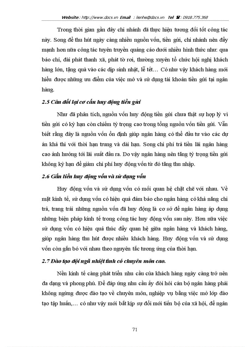 image for page Một số giải pháp nhằm nâng cao hiệu quả huy động vốn và cho vay vốn phục vụ phát triển nông nghiệp nông thôn tại chi nhỏnh NHNo PTNT