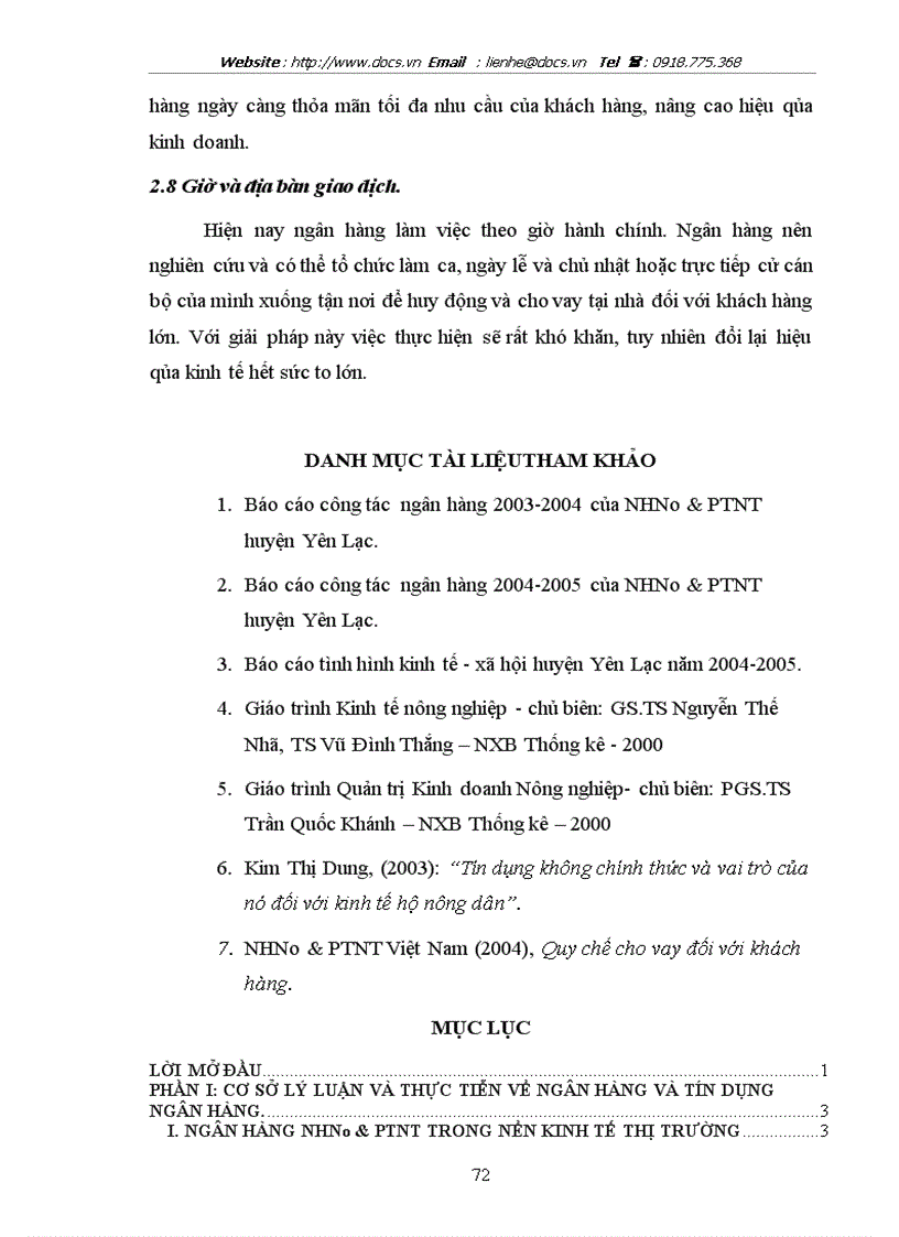 image for page Một số giải pháp nhằm nâng cao hiệu quả huy động vốn và cho vay vốn phục vụ phát triển nông nghiệp nông thôn tại chi nhỏnh NHNo PTNT