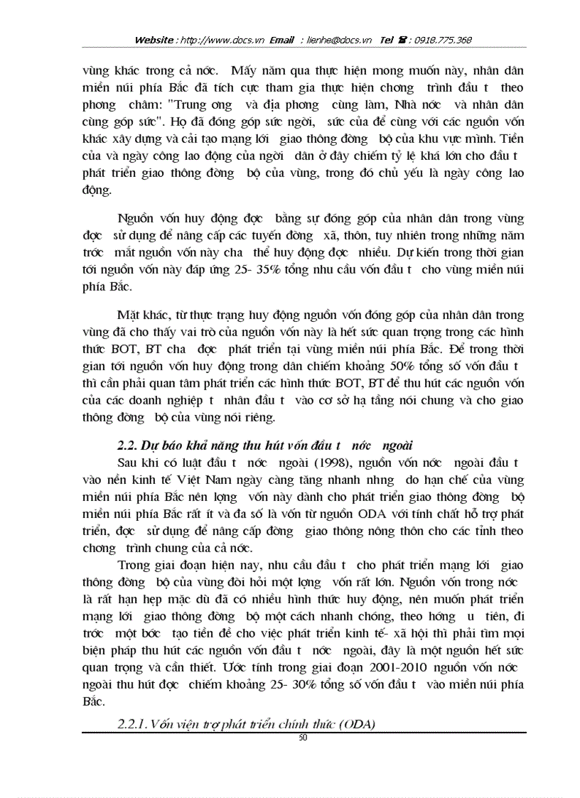 image for page Phương hướng và giải pháp nhằm tăng cường huy động vốn cho đầu tư phát triển mạng lưới giao thông đường bộ vùng miền núi phía Bắc giai đoạn 2001 2010